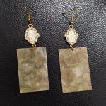 Σκουλαρίκια με στοιχείο από Plexiglass